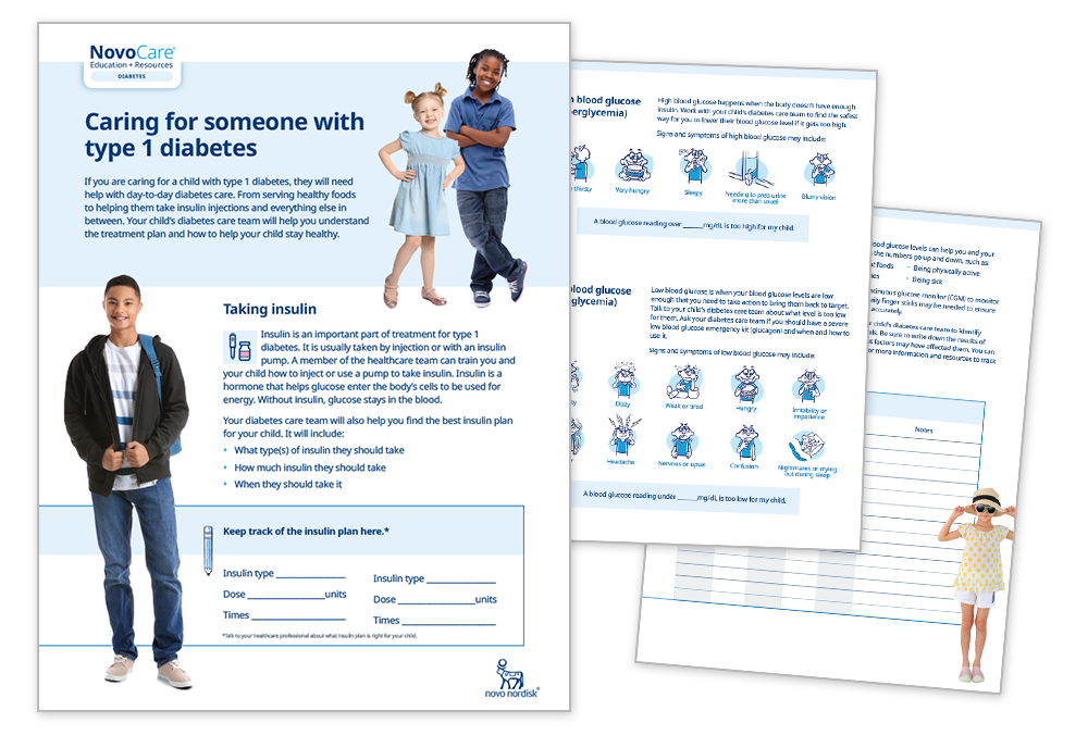 Caring for someone with type 1 diabetes