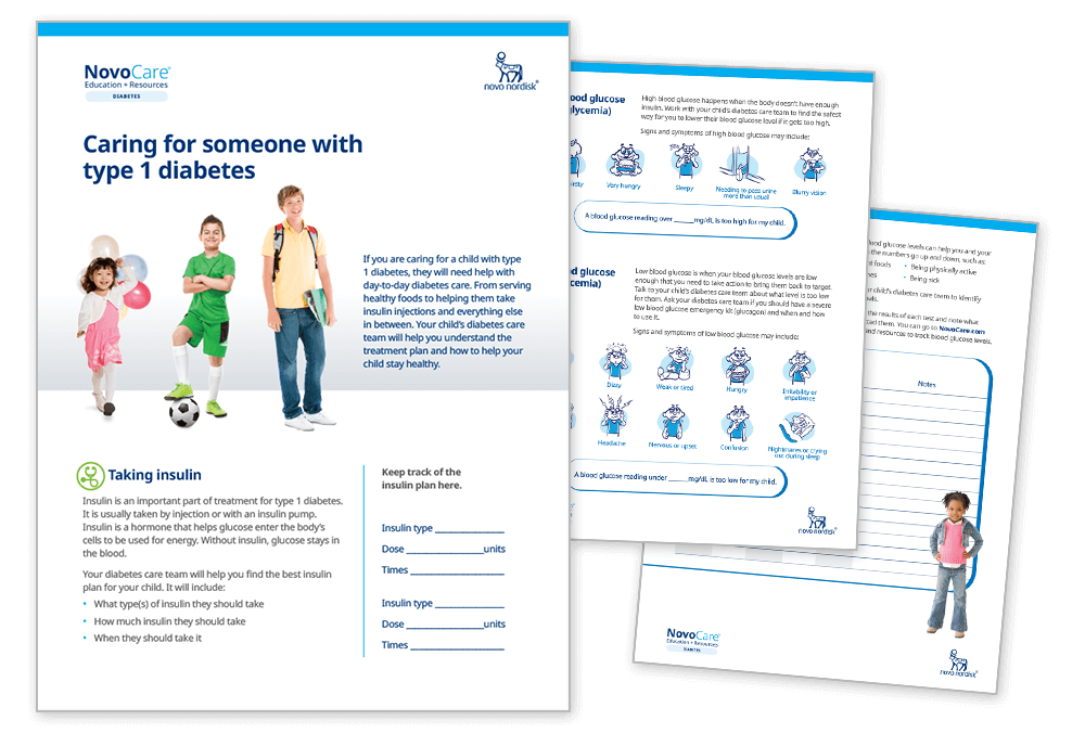 Caring for someone with type 1 diabetes